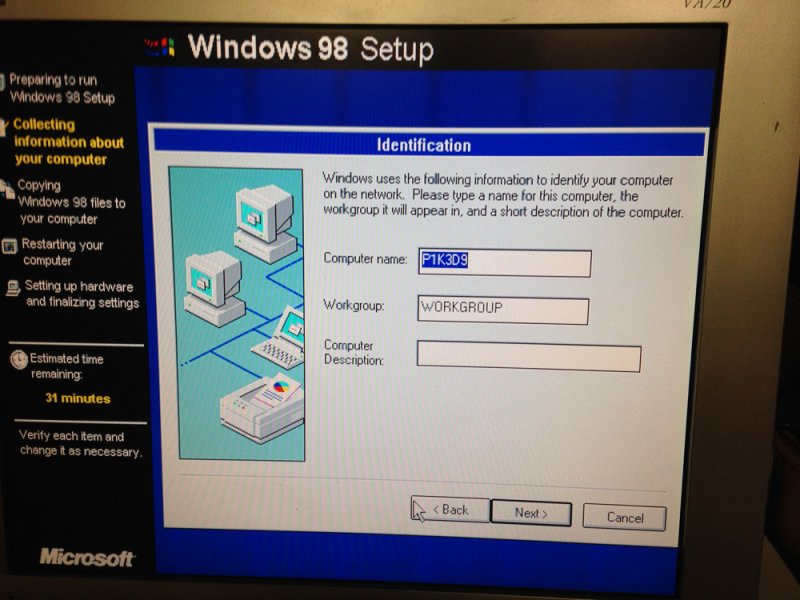 install windows 98 on dospad